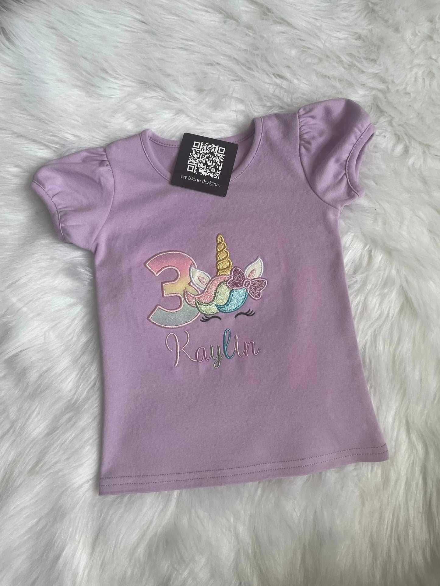 Unicorn Birthday Tee