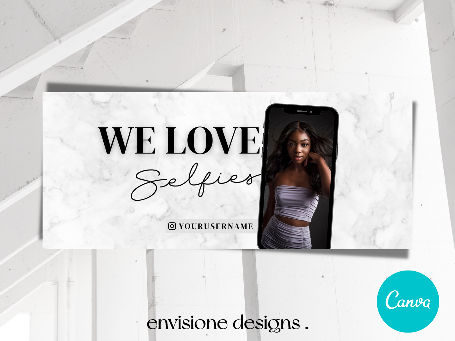 Marble Selfie Banner