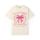Coquette Bow Breast Cancer Awareness T-Shirt