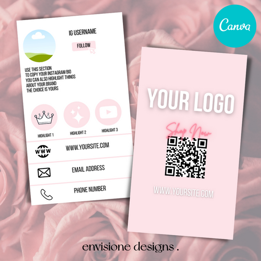IG Business Card Template