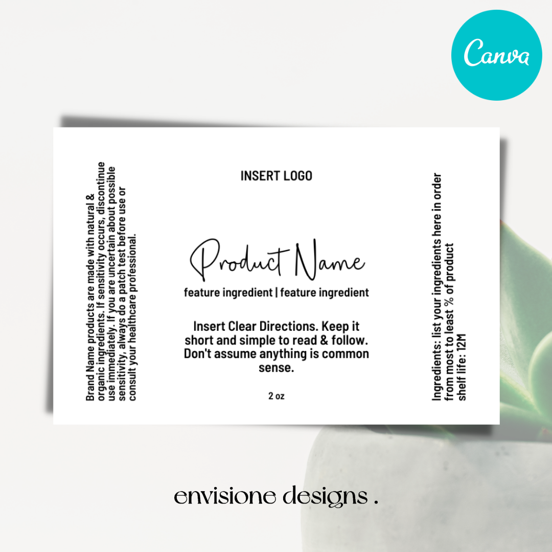 Simple Label Design Template